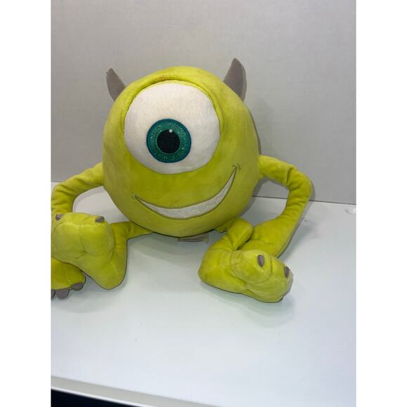 Monsters Inc Disney Mike Wazowski Plush 10” Toy 1 Eye Green Alien Soft - Picture 1 of 5